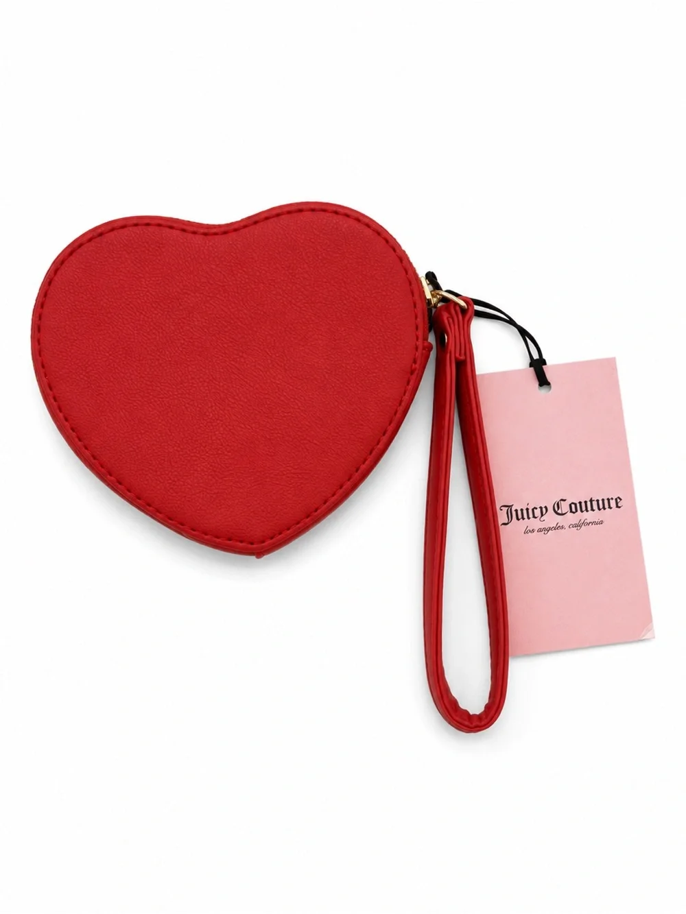 ❤️Juicy Couture Red Heart Zip Coin Purse Wristlet NWT Gift Set MSRP $39